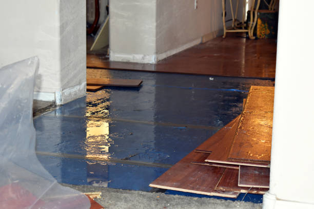 Professional Emergency Water Damage Restoration technician working in Northville, NY